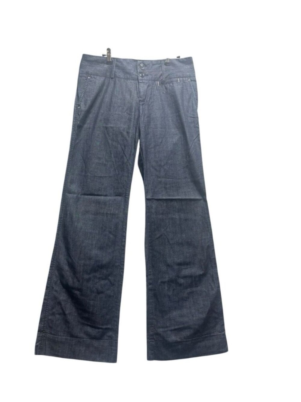 Lucky Brand Dungarees Womens 8/29 Wide Leg Trouser Jeans Dark Wash Made USA - Picture 2 of 12